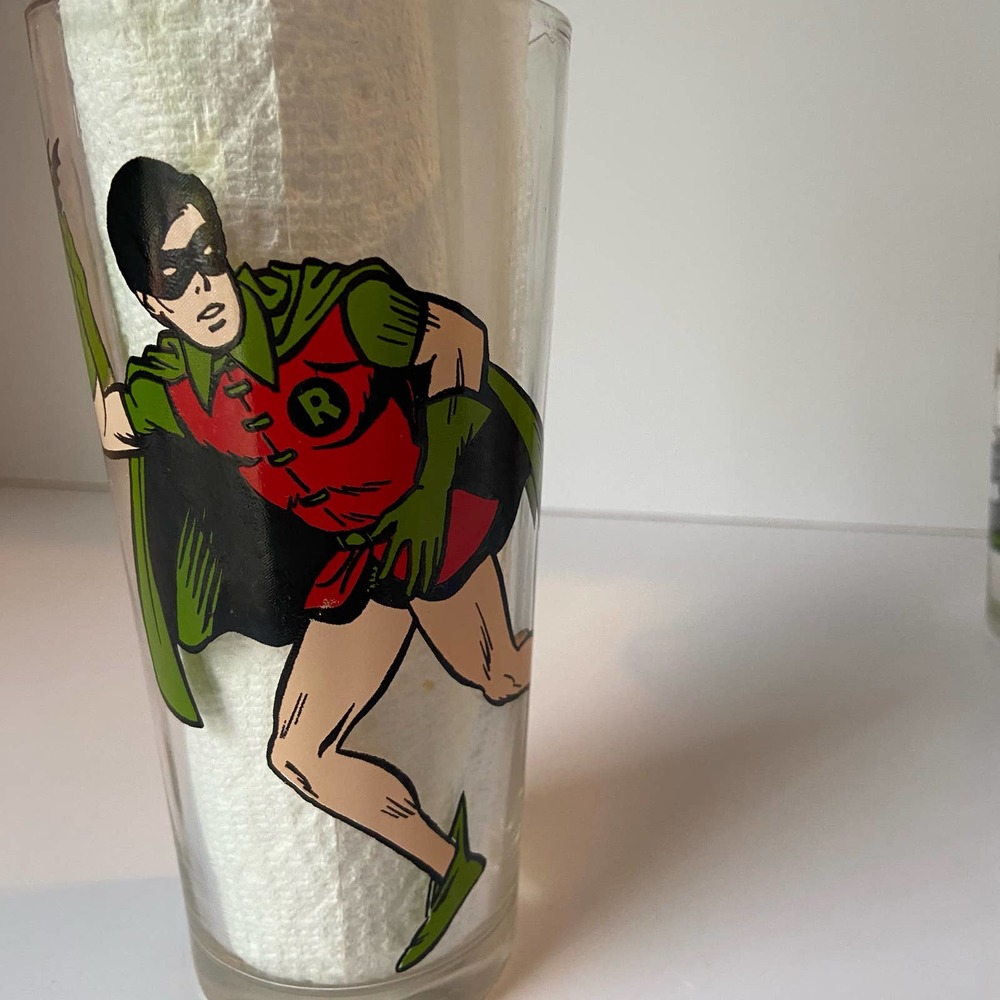 Robin Glass Pepsi Collector Series 1978 DC Comics Inc. Vintage EUC